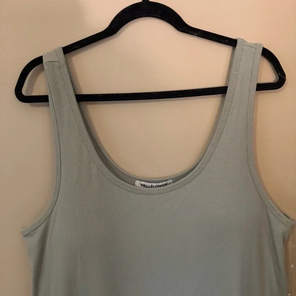 Sleeveless Tiered dress with shorts built in - Seagrass - Picture 5 of 11